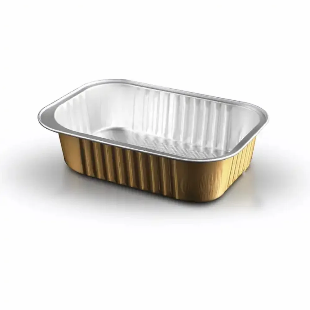 

Disposable 1130ml Food-grade Tinfoil Box Commercial Packing Box With Lid 4500 Pieces By Sea