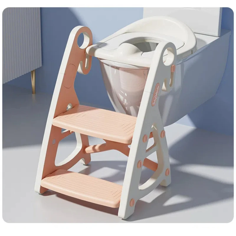 Ceramic Jar Training Seat and Step Stool Stability Step Toilet Seat Adjustable Height Step Boy and Girl Folding Toilet Seat 6