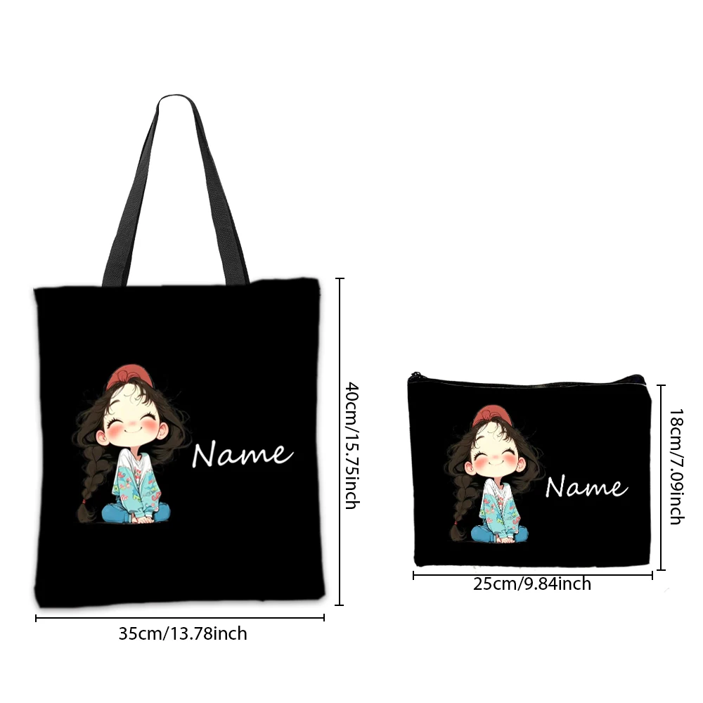 Benutzerdefinierte Name Handtasche Make-up Tasche Kombination Reißverschluss Multifunktionale Lagerung Große Kapazität Shopping Umhängetaschen Kosmetiktasche – Detail 10