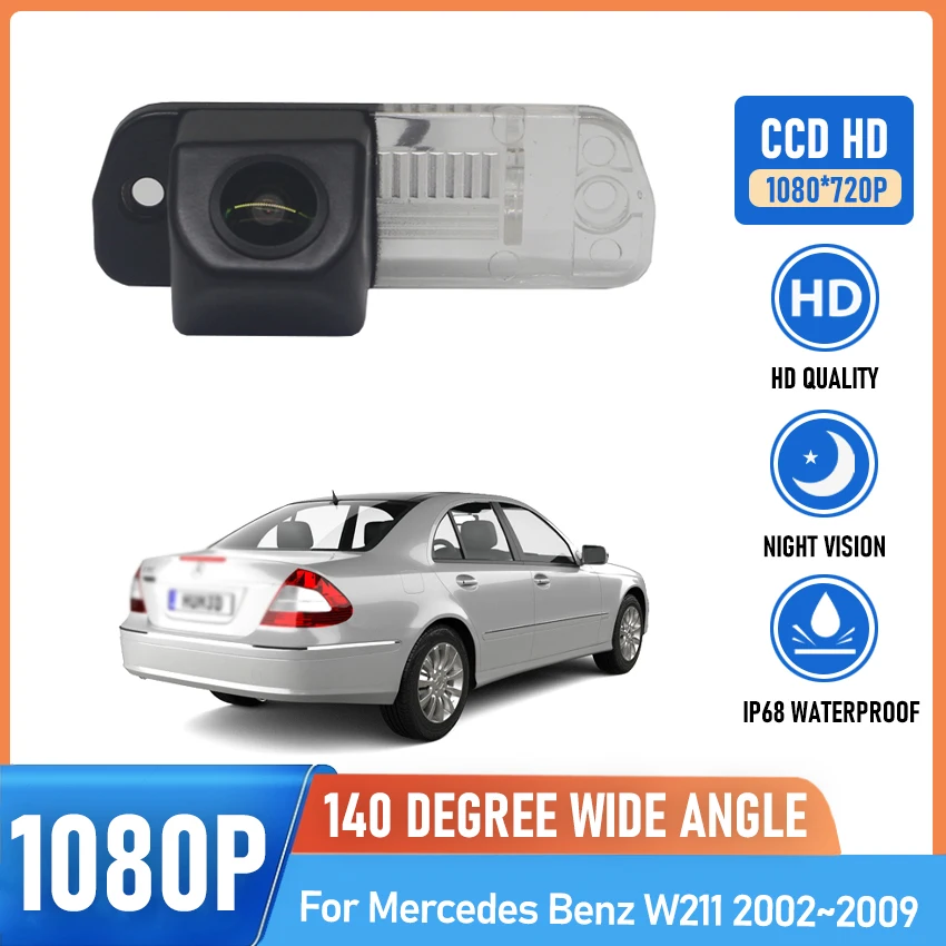 

HD High quality RCA Rear View Camera For Mercedes Benz W211 2002 2003 2004 2005 2006 2008 2009 Reverse BackUp Parking Camera