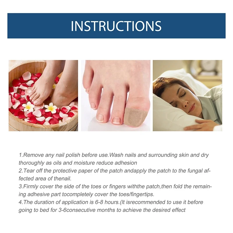 32/96PCS Foot Nail Repair Patch Grey Fungal Nail Thicken Soft Paronychia Infection Hand Nail Correction Sticker Ingrown Toenail