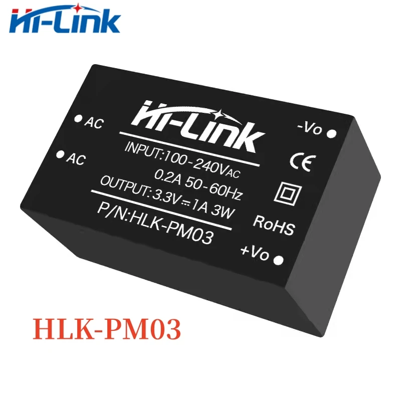 AC DC Power Supply Module HLK-PM01 HLK-PM03 HLK-PM12 HLK-PM24 220V to 5V/3.3V/12V/24v Step Down Intelligent Switch 2pcs/lot power supply switching power supply