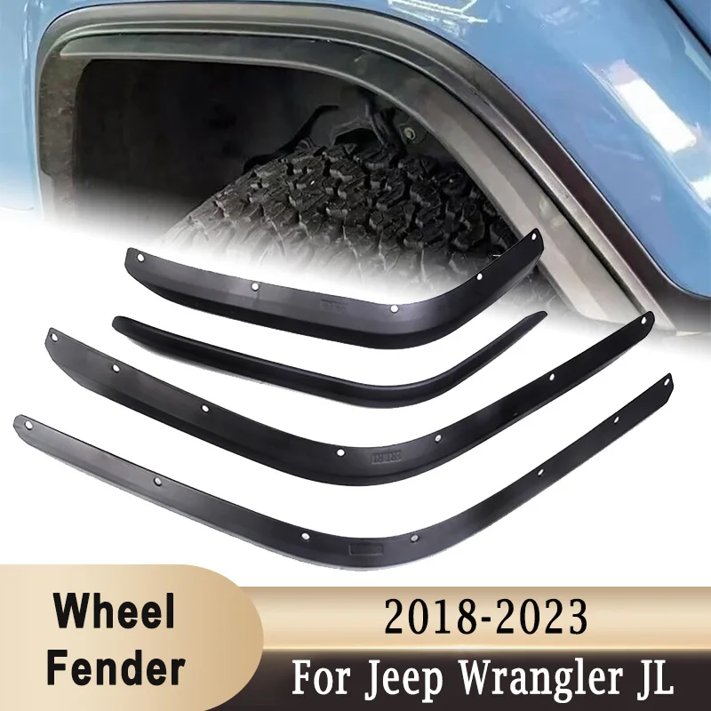 

Car Front Rear Mudguard for Jeep Wrangler JL 2018+ 2023 Widening Original Fender Splash Protective Guards Flares Mudflaps