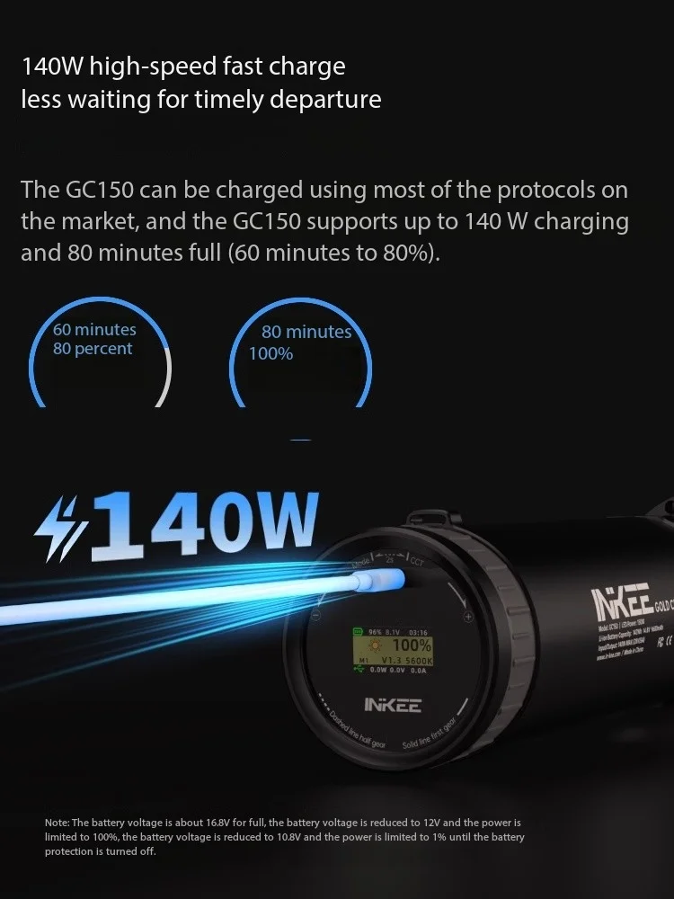 【美品】INKEE GC150 150W 撮影用LEDビデオライト INKEE GC150 150W Studio LED Video Light Waterproof Bowens