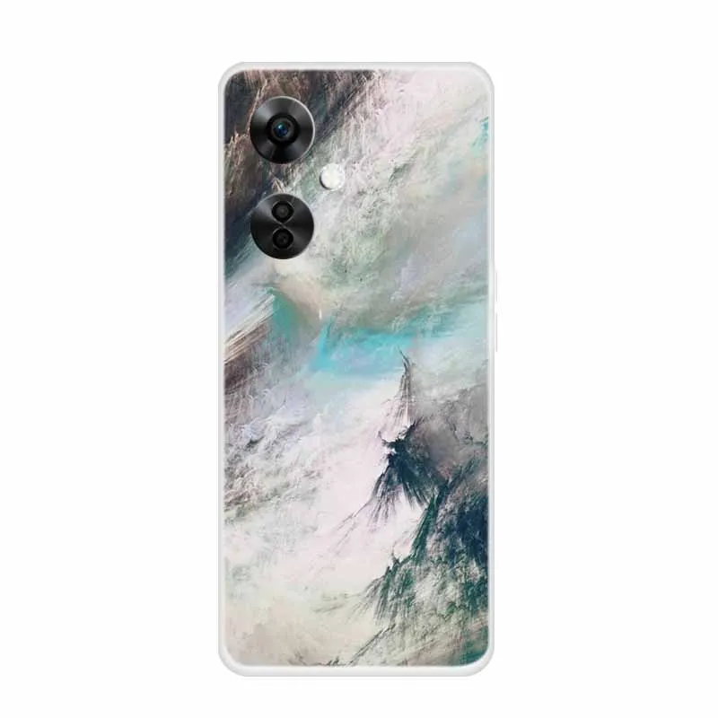 Marble Clear Soft TPU Silicone Phone Cover, Transparent