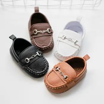Vintage Leather Baby Moccasins 1