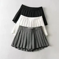 Spice girl pleated skirt female pure color small short skirt summer new Korean version JK college wind high waist mini skirt - Image 6