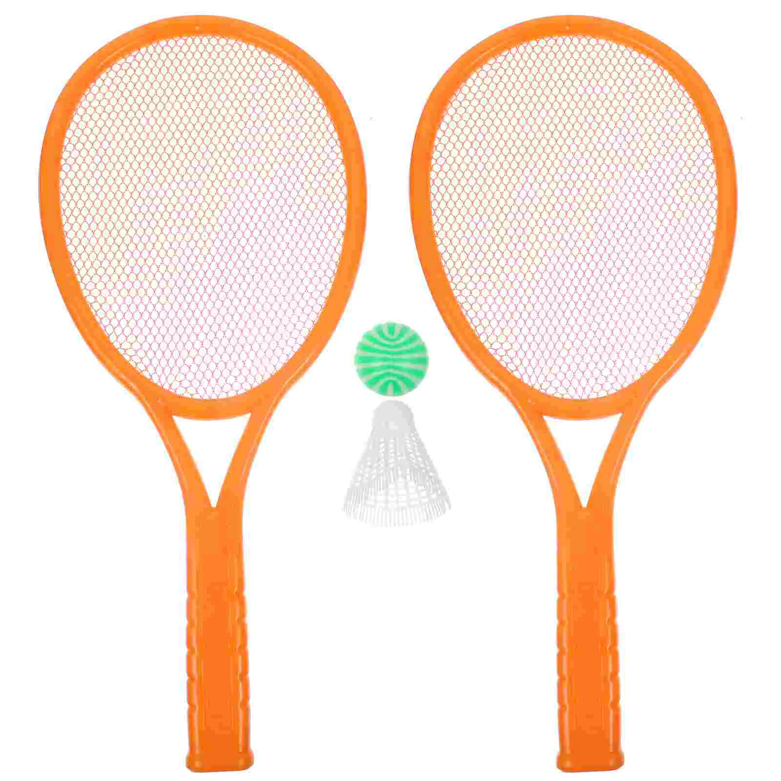 

1 Set Children Sports Badminton Set Tennis Racket and Balls Outdoor Sports Playing Set for Kids Children Toddlers ( 2pcs