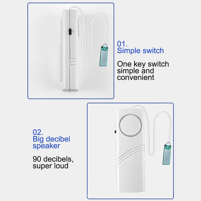 Water Leak Sensor Sound Alarm System Smart Home Automation Water Overflow Level Detector Residential Security Protection 4