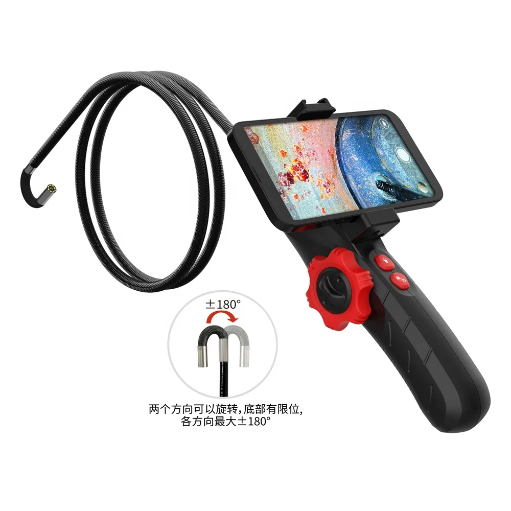 스마트폰용 양방향 관절형 내시경 검사 카메라 실린더 검사용 OTG 마이크로 USB 산업용 내시경