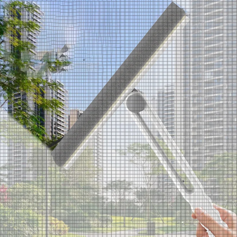 Description Picture 6 of itemFoldable Shower Squeegee  Double Sided Glass Wiper Bathroom Window Cleaning Brush 180 Degree Rotatable Mirror Cleaning Scraper