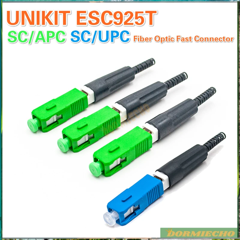 

100% UNIKIT Genuine ESC925T Fiber 50/100 PCS/Lot Quick Connector Pre-embedded Fiber Optic NEW Product 46*9*8mm Best Price