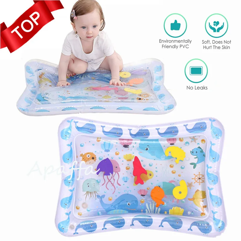 Cartoon Kids Water Play Mat Inflatable Thicken PVC Infant Gym Playmat Toys