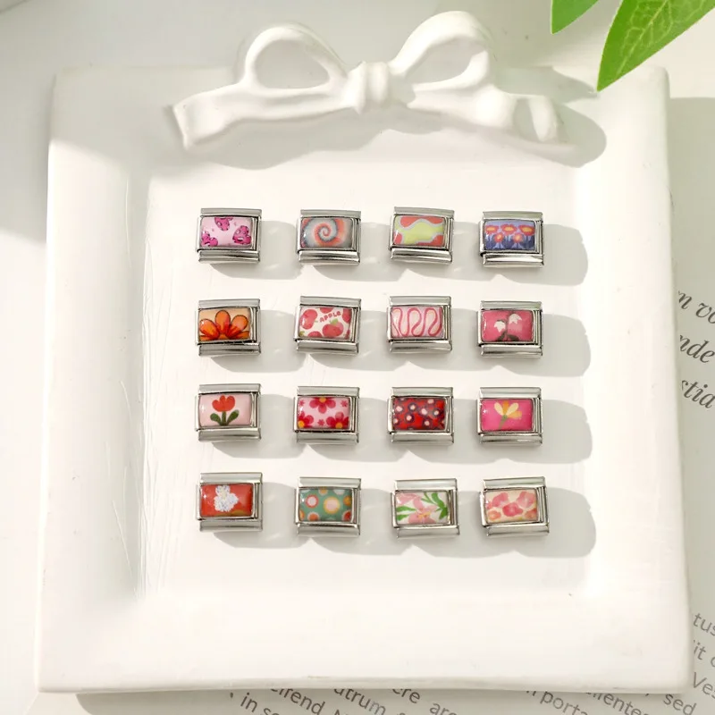 Italian Jewelry Bracelet Link Charms Stainless Steel