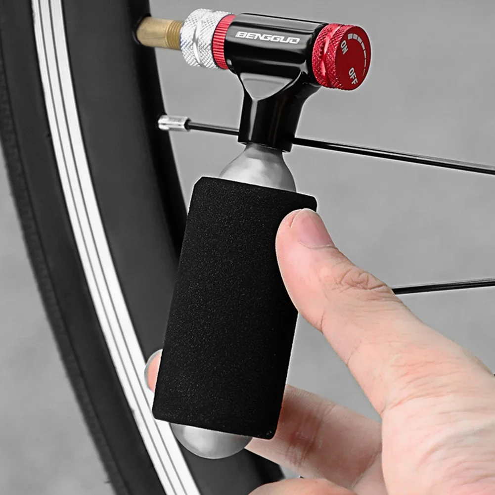 CO2 Bicycle Tire Inflator CO2 Bicycle Pump Schrader & Presta CO2 Pumps Inflator Head Mini Bike CO2 Injector Cycling Accessories