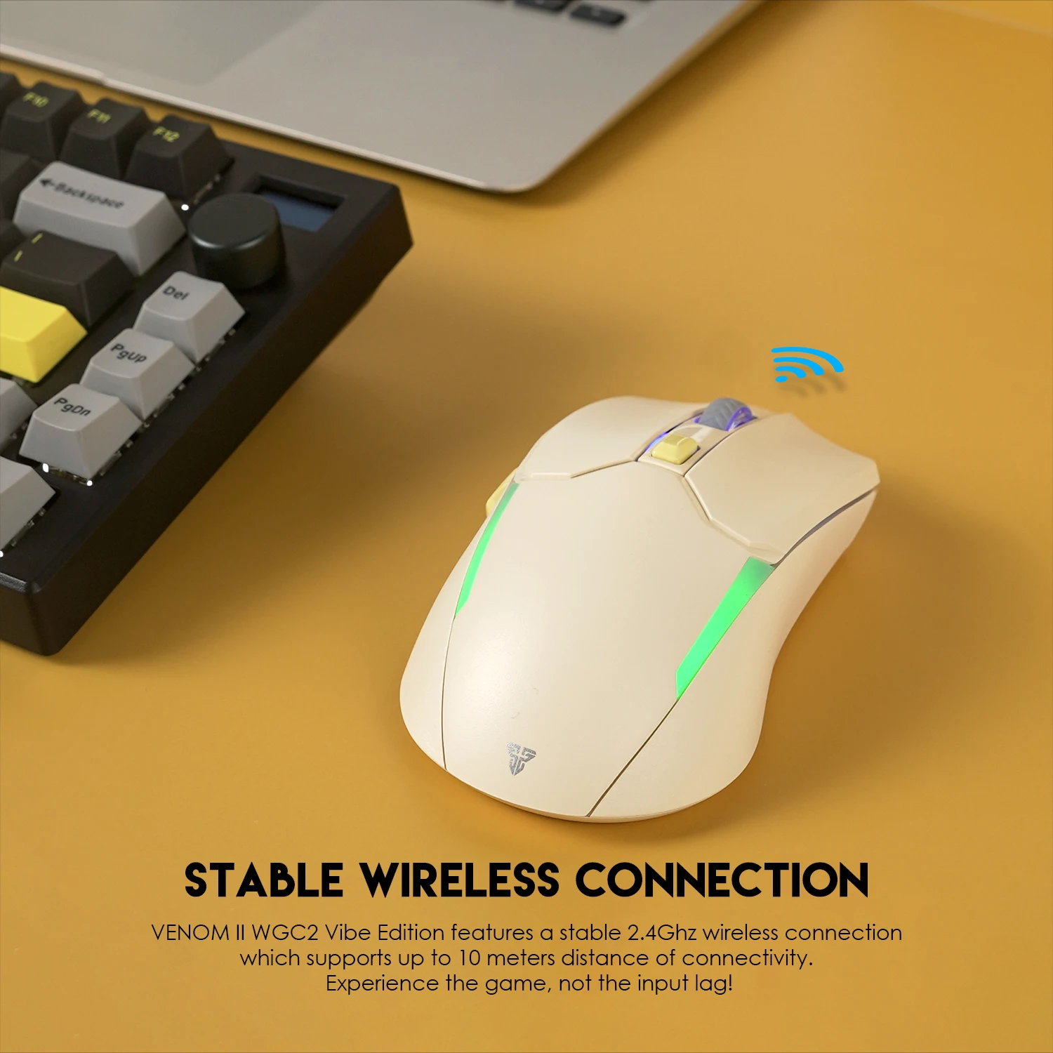 Wireless Mouse FANTECH VENOM II WGC2 Huano 20 million Switch 2.4Ghz 4000DPI Pixart 3220 for PC Laptop