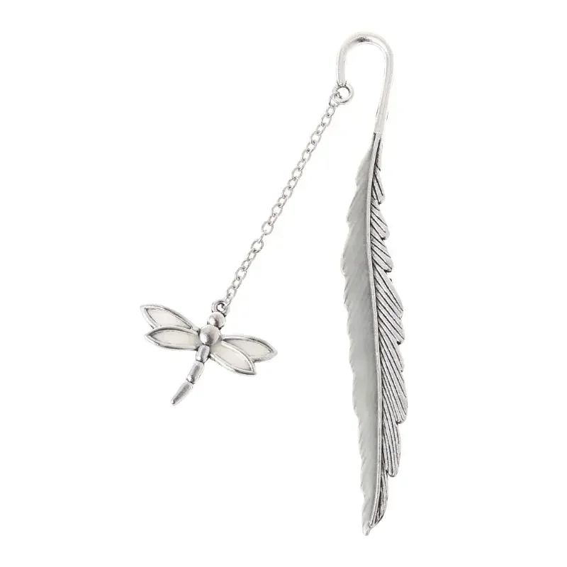 Luminous Book Marker Gift Feather Dragon Label Creative School Student W91A Bookmark bookmarks stationery supplies bookmark page holder bookmark holder