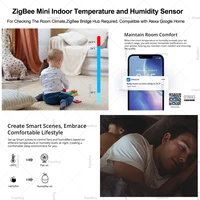 EWelink Smart Zigbee Temperature Humidity Sensor App Control Indoor Thermometer Monitor Home Automation Works With Alexa Google - Image 6