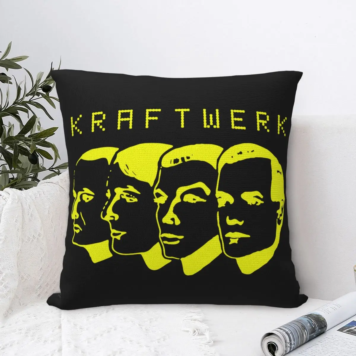 Kraftwerk-Rock-Band-Pillowcases-Polyester-Room-Cushion-Cover-Cute-Home ...