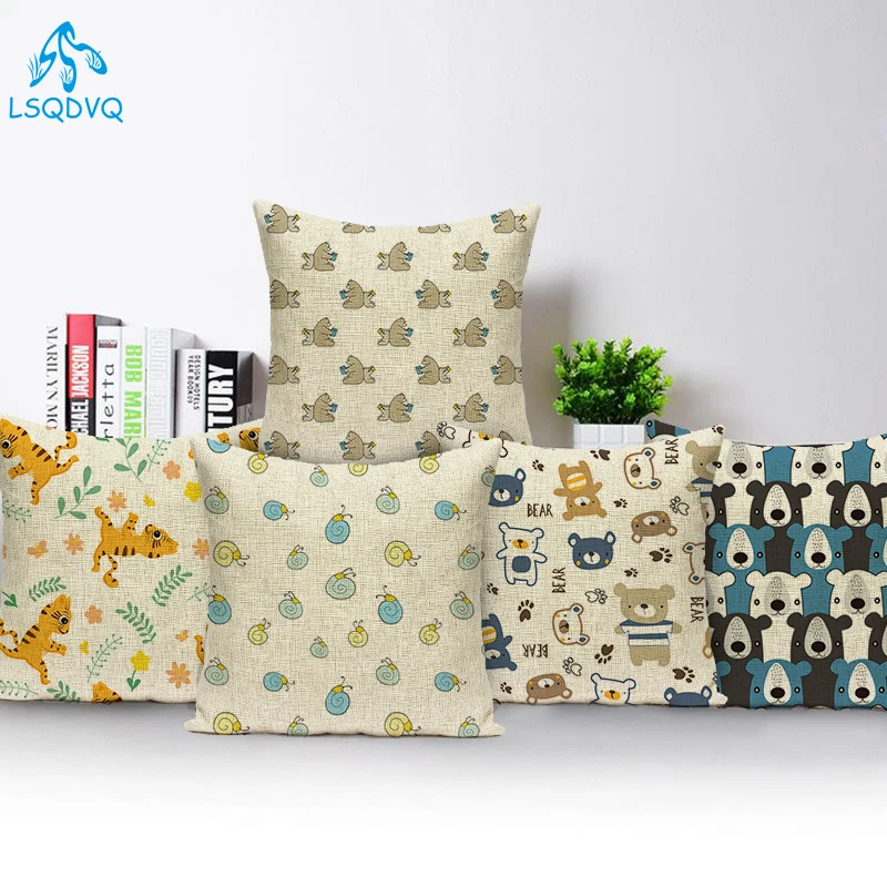 

Пасхальные животные, собака, волк, кошка, наволочки для детской кровати, украшение для гостиной 40x40 45x45