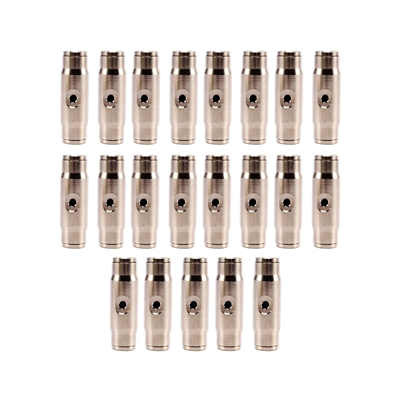 Mist Cooling System Quick Connect Joint Mist Nozzle T-Connector Diameter: 3/8 Inch Color: Silver Single Nozzle 20Pcs misting nozzles
