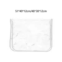 Chair Back Cover Clear Portable Lightweight Sturdy Chair Protect Cover Styling Chair for Hairdressing SPA Beauty Center Salon 2