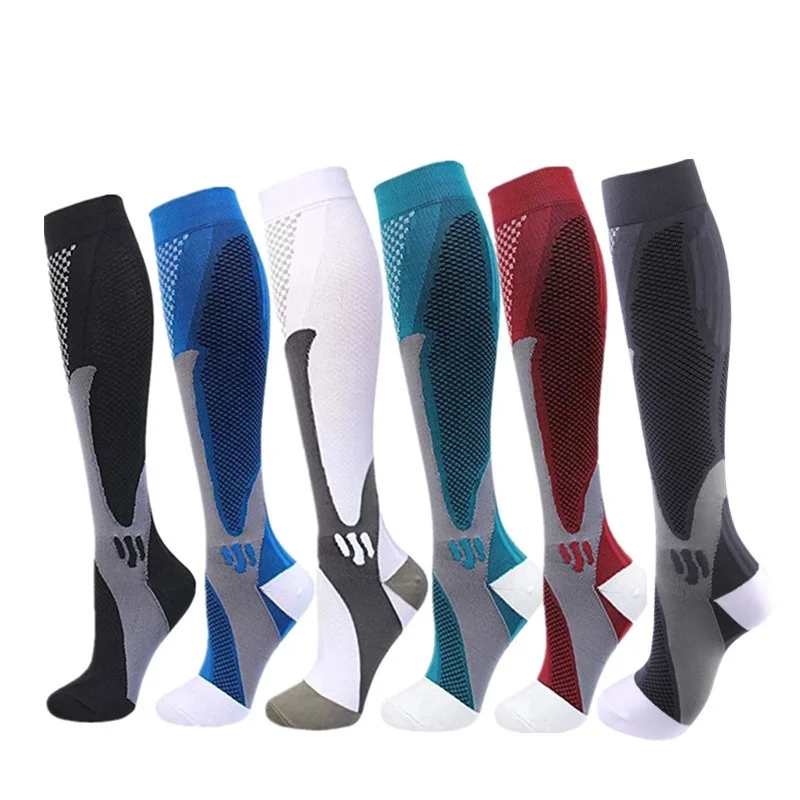 

Nursing Running Veins Pregnancy Compression New Women Varicose Socks Men Athletic Football Soccer Stockings Sports