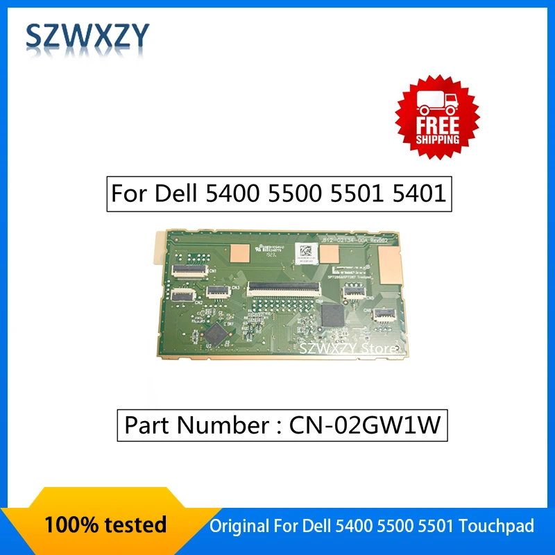 Original For Dell 5400 5500 5501 5401 Touchpad CN-02GW1W 02GW1W 2GW1W Full Tested ping