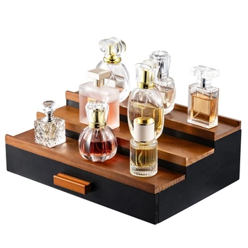 Wooden Cologne Display Stand Organizer For Men, Perfume Display Rack Perfume Organizer