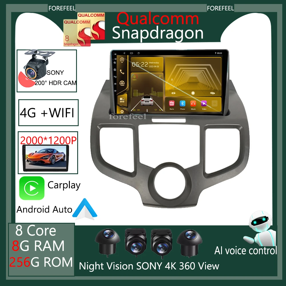 

Qualcomm CPU HDR Android For Honda Odyssey 3 RL3 RL4 2003-2008 Car Radio Screen Player Navigation Multimedia Video Stereo 5G BT