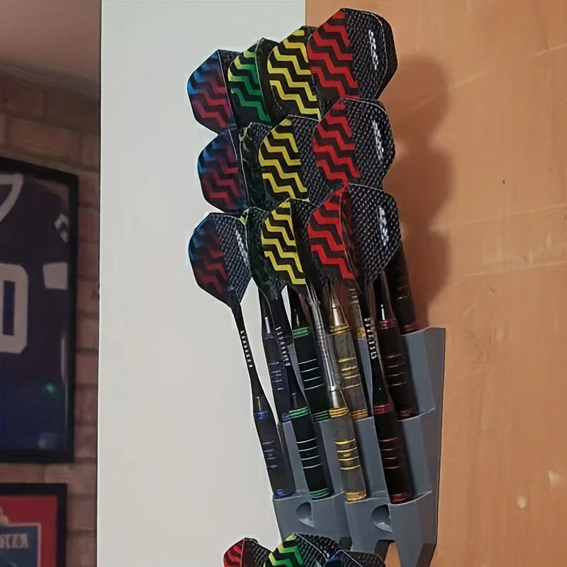 Minimalist Dart Display Rack 1/2pcs Wall Mount Holds 9 Darts Sturdy Polypropylene For Home Game Room Gift for Players