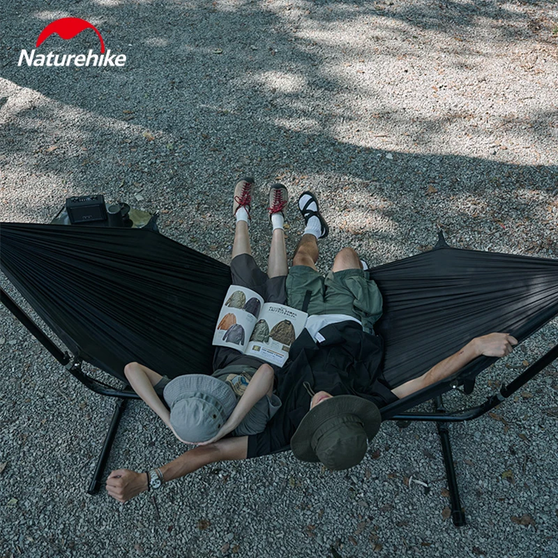 Naturehike ハンモック 蚊帳付き Naturehike ハンモック 吊り下げ式 蚊帳付き 耐荷重200kg ポール