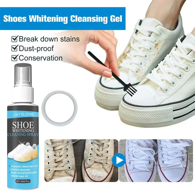 White Shoes Cleaning Gel Clean Whitening Polish Shoe Stain Foam Deoxidizer Sneaker Remove Yellow Edge Oxidizing Sneaker Remove 5