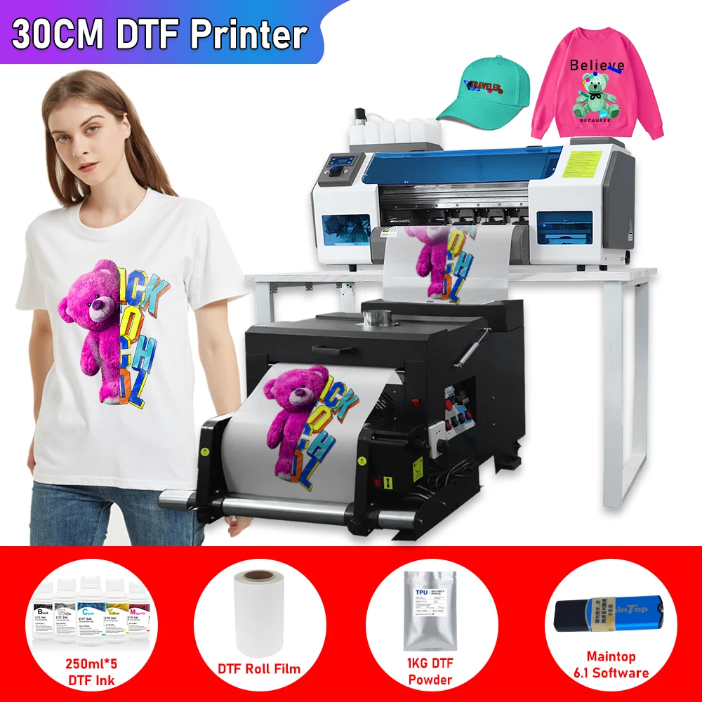 A4 DTF Printer Bundle Epson L805 Converted DTF Printer Direct Transfer Film  for T shirt All Fabric Hoodies DTF Printer Complete - AliExpress