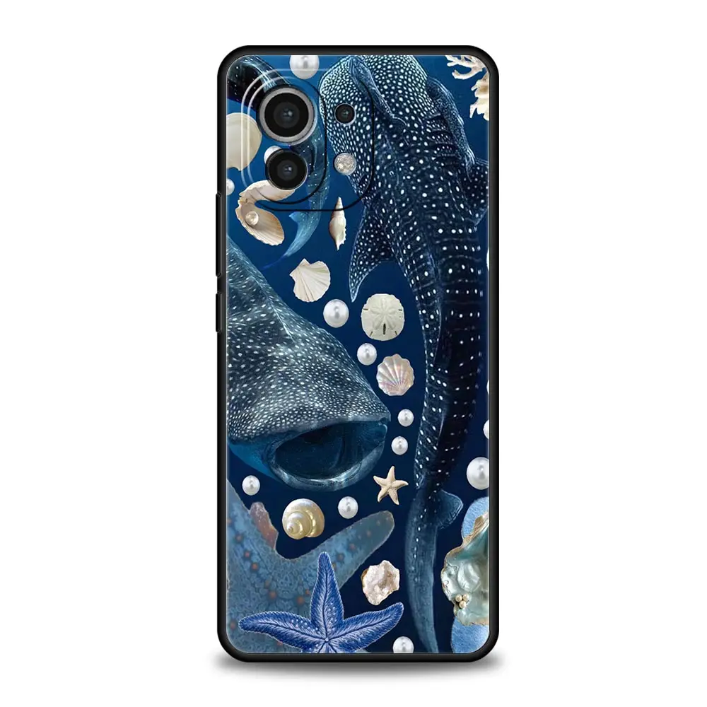 Ocean Whale Shark Swimming Soft TPU Phone Case