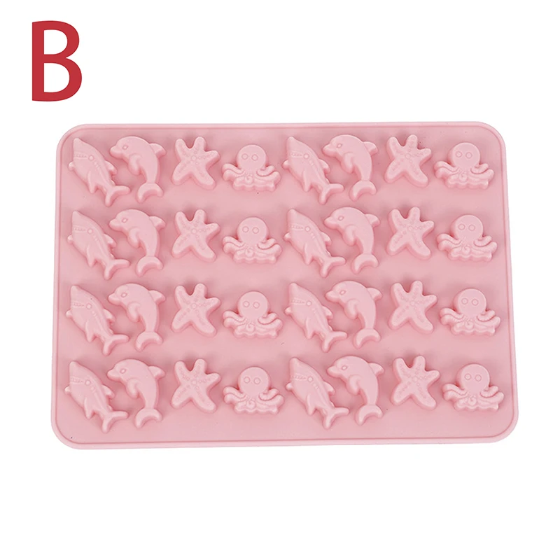 Mixed Fruit & Animal Silicone Mold - Chocolate, Candy, Jelly, Cake, & Ice Tray