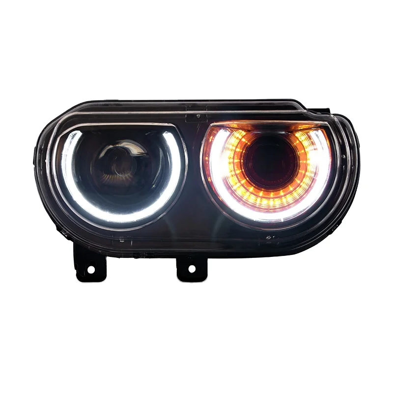 

VLAND Factory For Car Headlamp For Challenger Head Light 2008-2014 For Challenger LED Headlight With Moving Turn Signal
