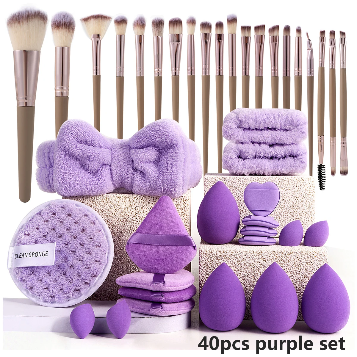 40pcs purple