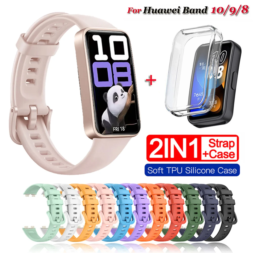Universal Silicone Replacement Watchband Strap - Compatible with Huawei Bands