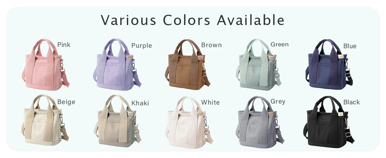 small tote bag colors