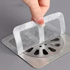 10/50PCS Anti Blocking Filter Screen Hair Catcher Drain Strainer Kitchen Bathroom Disposable Floor Drain Sticker Dust Preventio 5
