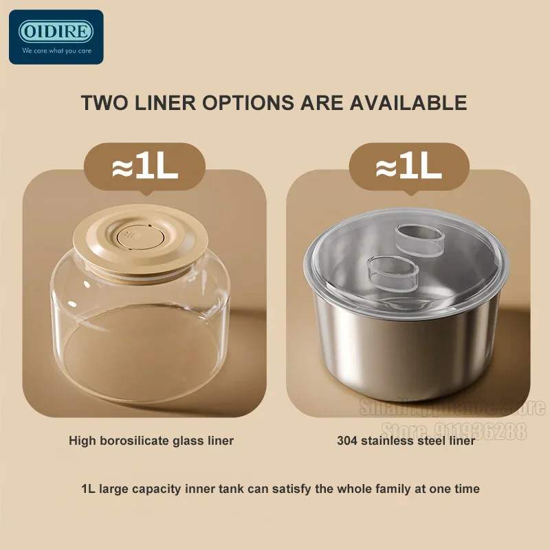OIDIRE Yoghourt Machine Automatic Glass/Stainless Steel Liner Yogurt Maker Machine Home Yoghourt Container Mini Tank Appliances