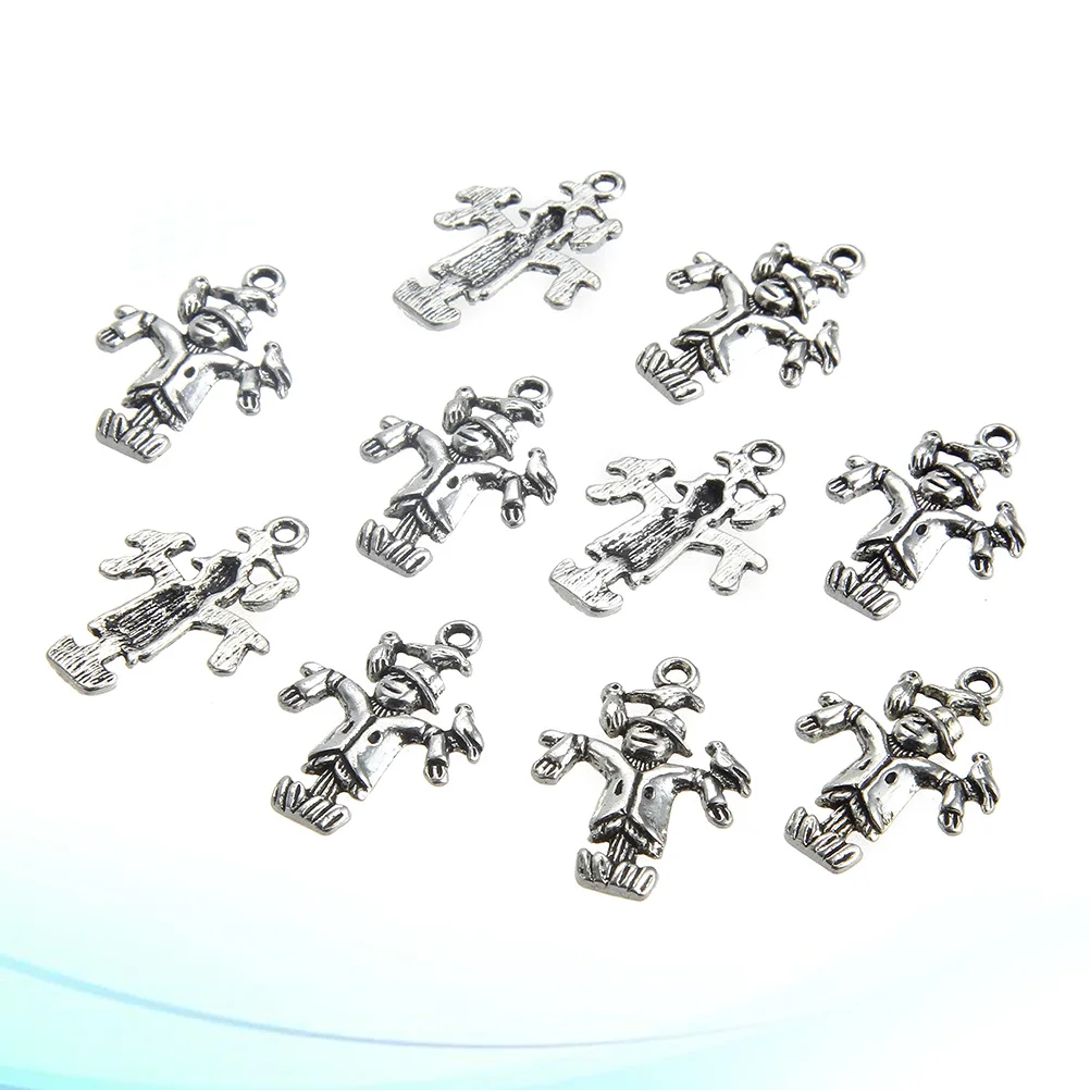 

30 шт. крючки и застежки, серебряные мини-подвески в форме пучков для ожерелья, аксессуары