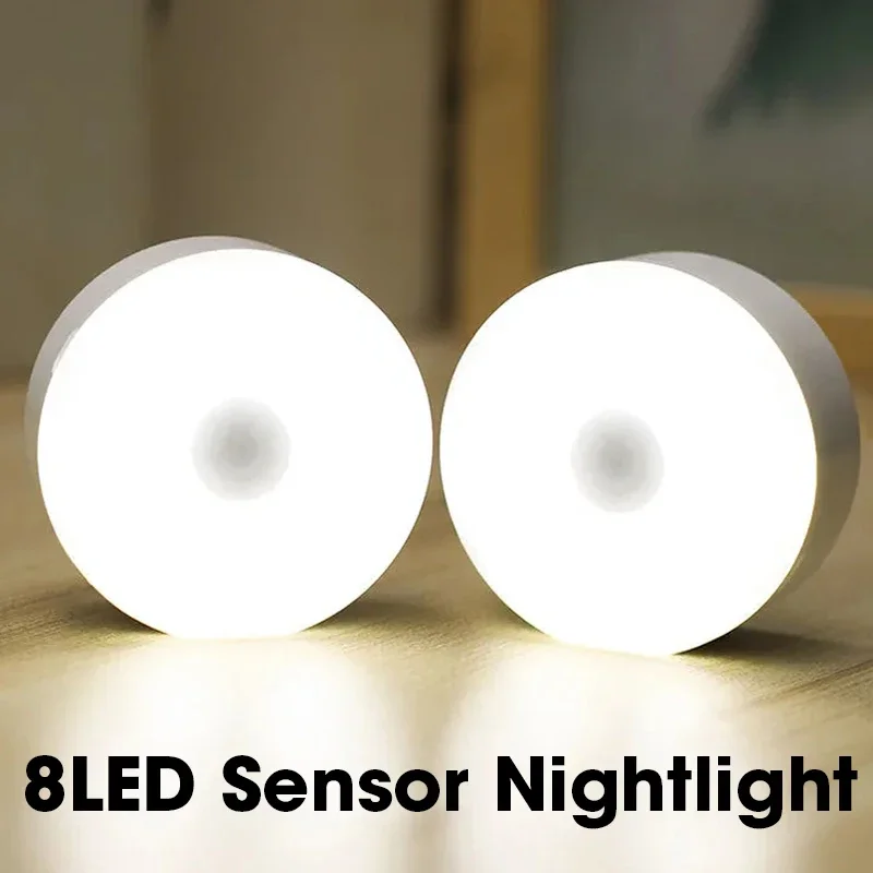 

8LED Sensor Nightlight Sensor Motion Lamp Bedroom Induction Nightlight Wall Decorative Staircase Closet living Room Aisle Lamps