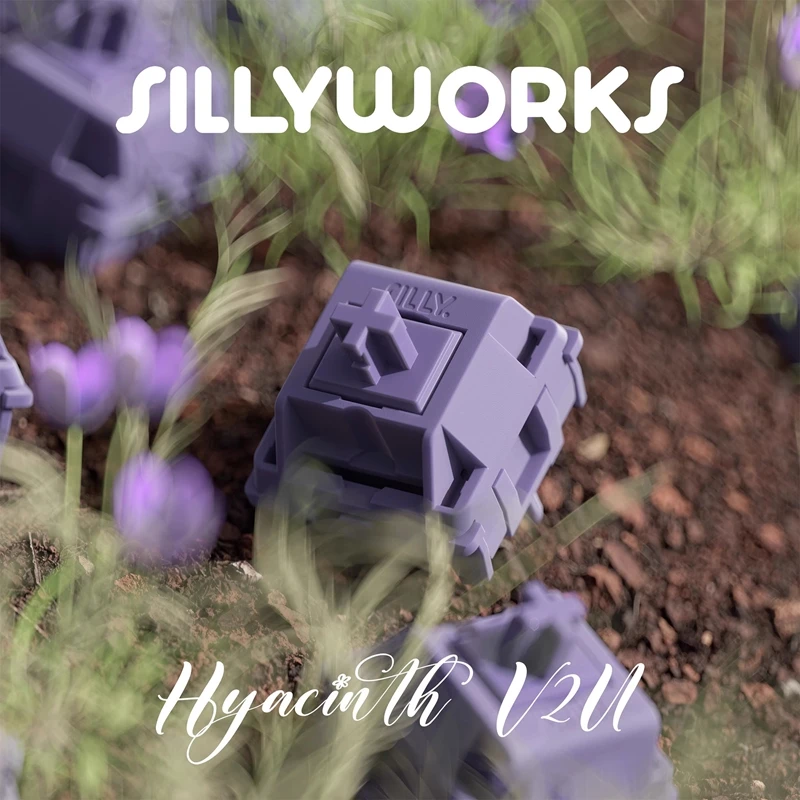 Sillyworks HMX Hyacinth V2U 스위치 선형 스위치 HIFI POM Smooth 5핀 핫스왑 스위치 맞춤형 기계식 키보드 액세서리