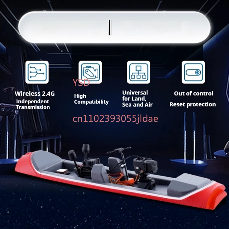 Kit Lunettes FPV blanc avec ventilateur VTX et head tracker, design épuré pour pilotes de drone exigeants.