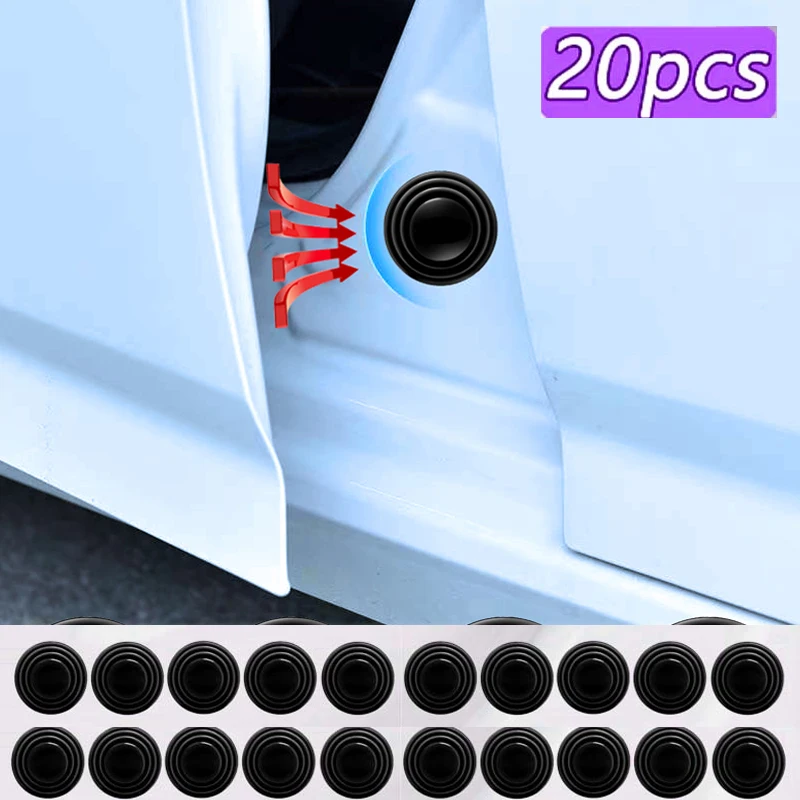 

20pcs Car Door Shock Absorbing Universal Gasket for Car Trunk Sound Insulation Pad Shockproof Thicken Absorber Silicone Cushion