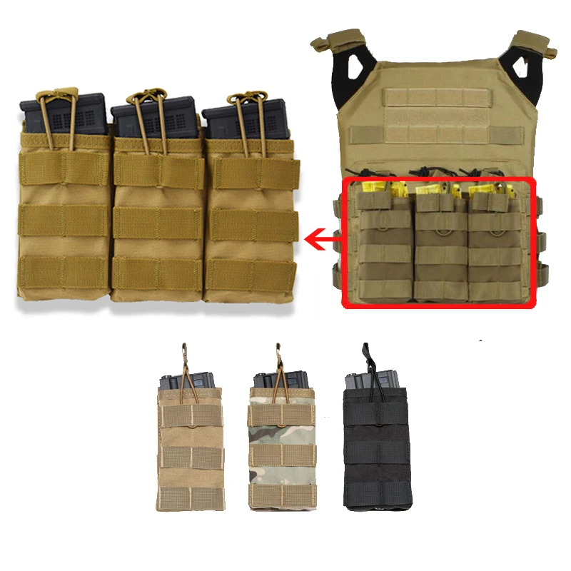

Tactical Molle Magazine Paintball Airsoft Gun Magazine Pouch Open Top Pouch Rifle Single / Double /triple Ammo Bag Shell Holder