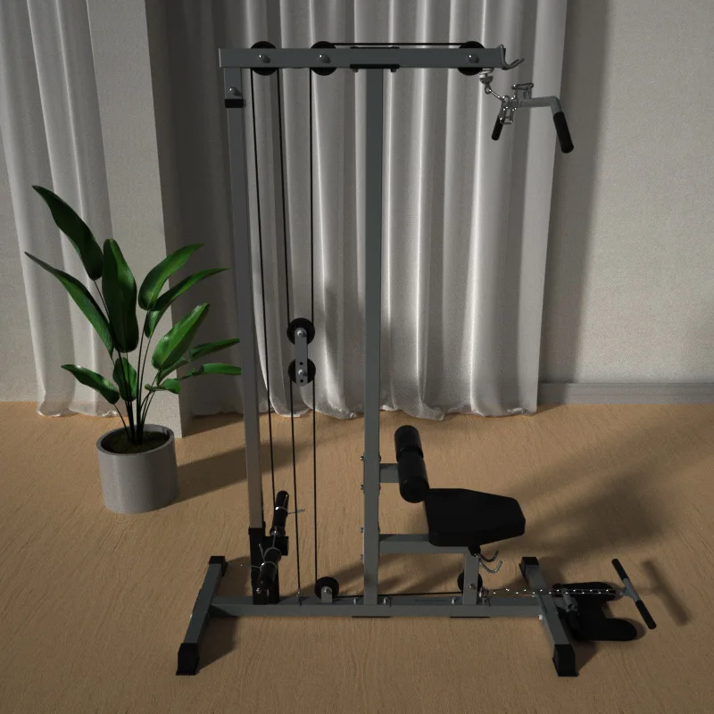 MIYAUP-High and Low Pull Down Comprehensive Multi-function Rowing Machine, Back Muscle Fitness Equipment, Trainer