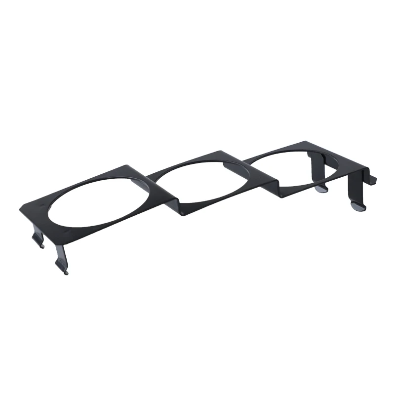52mm 3 Hole Single DIN Radio Slot Face Triple Meter Panel Iron Mount Black For Auto Car Gauge Pod car meters holder car radio housing